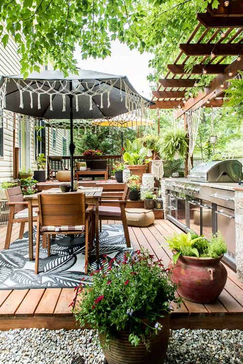 4boho garden design ideas