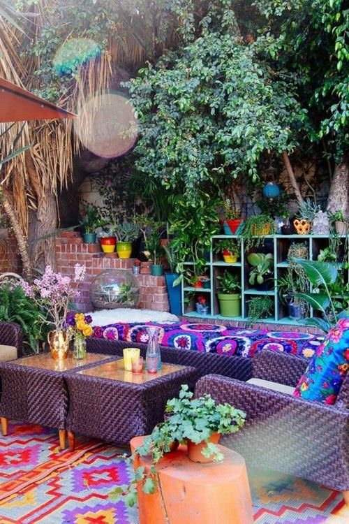 5boho garden design ideas