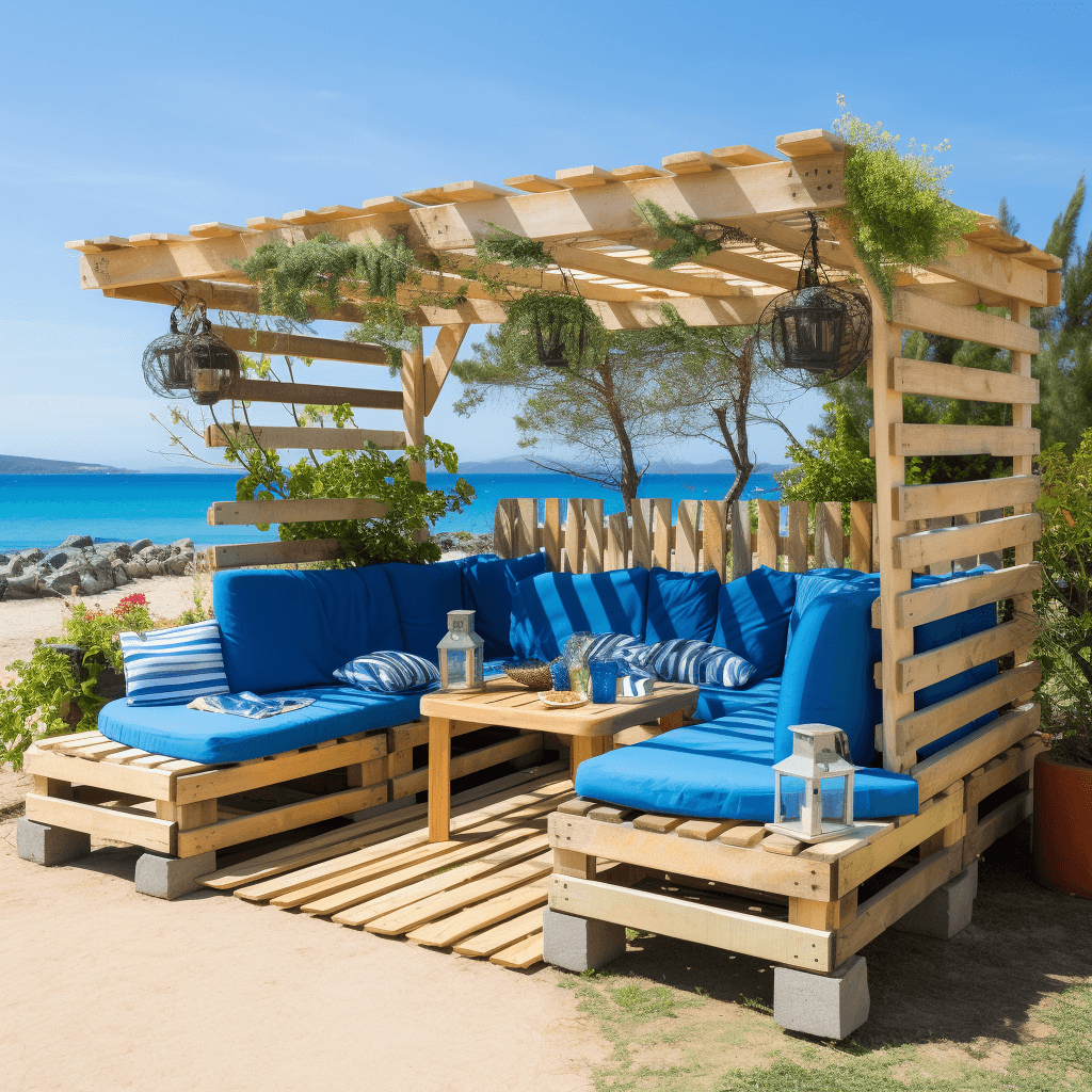 Pallet Pergola Beach Retreat 18 1