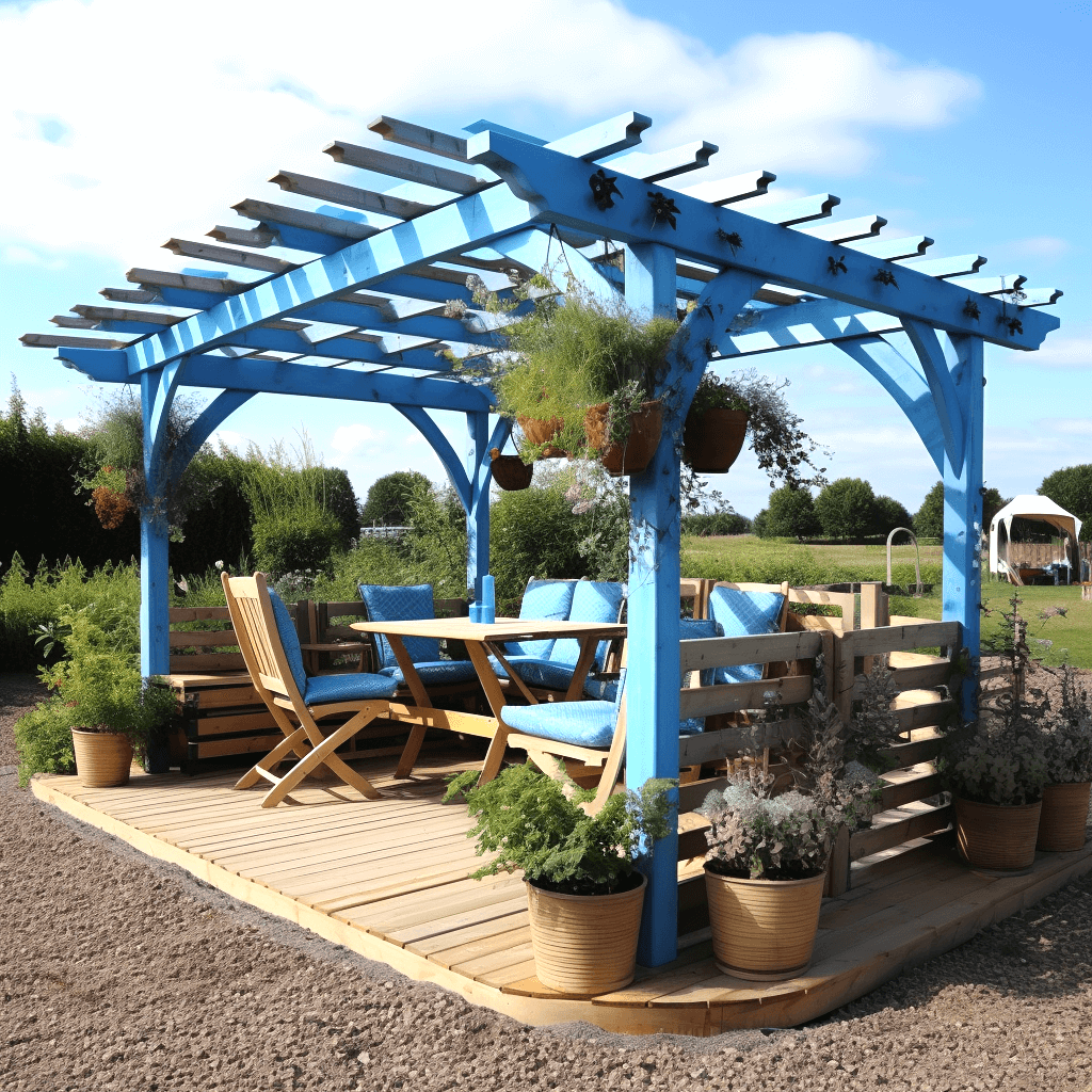 Pallet Pergola Beach Retreat 22 1