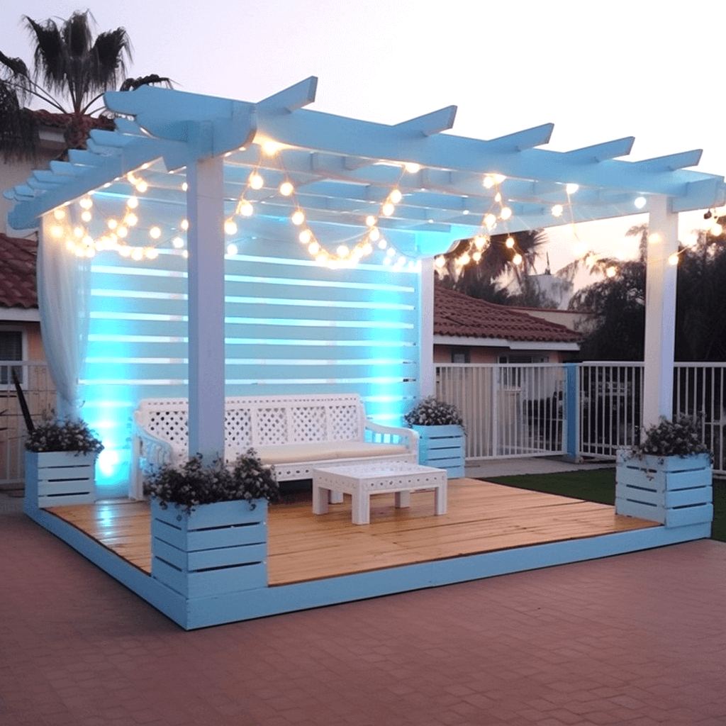 Pallet Pergola Beach Retreat 24 1