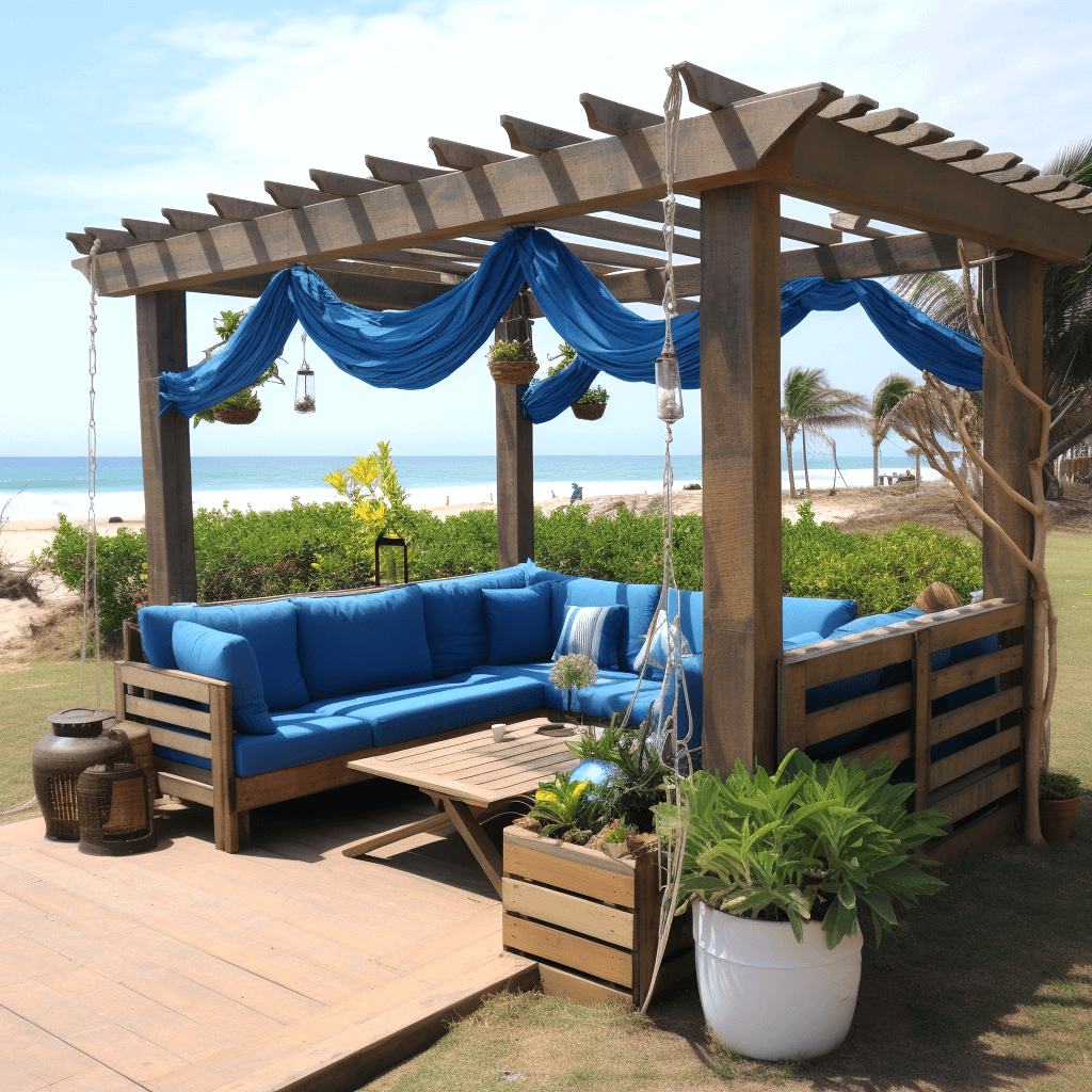 Pallet Pergola Beach Retreat 4 1