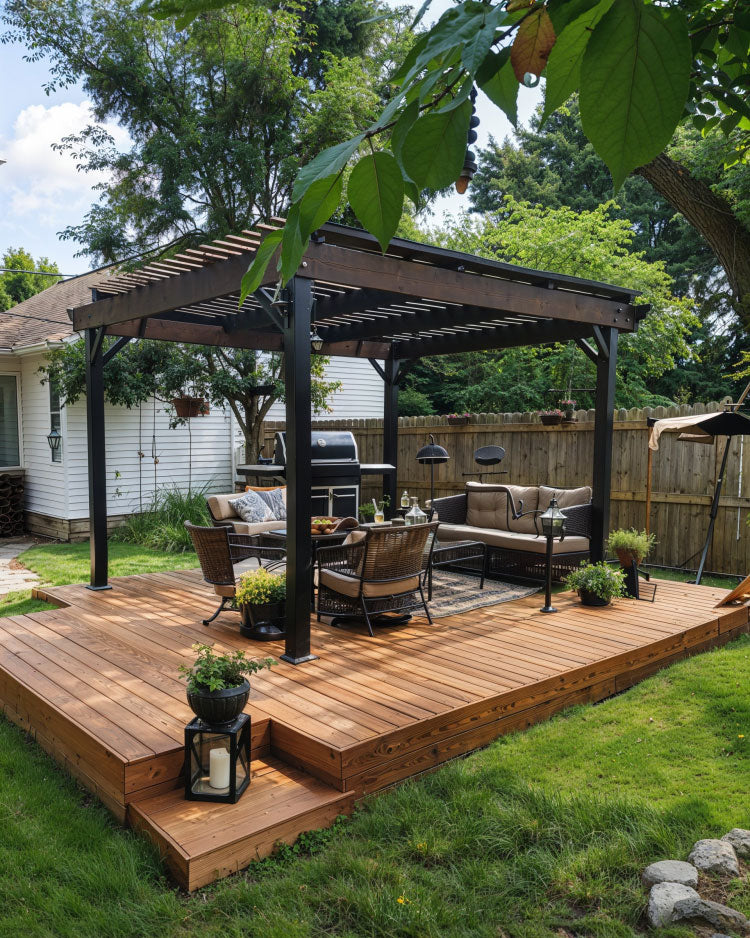 Pergola and Gazebo Deck Ideas 00012 1