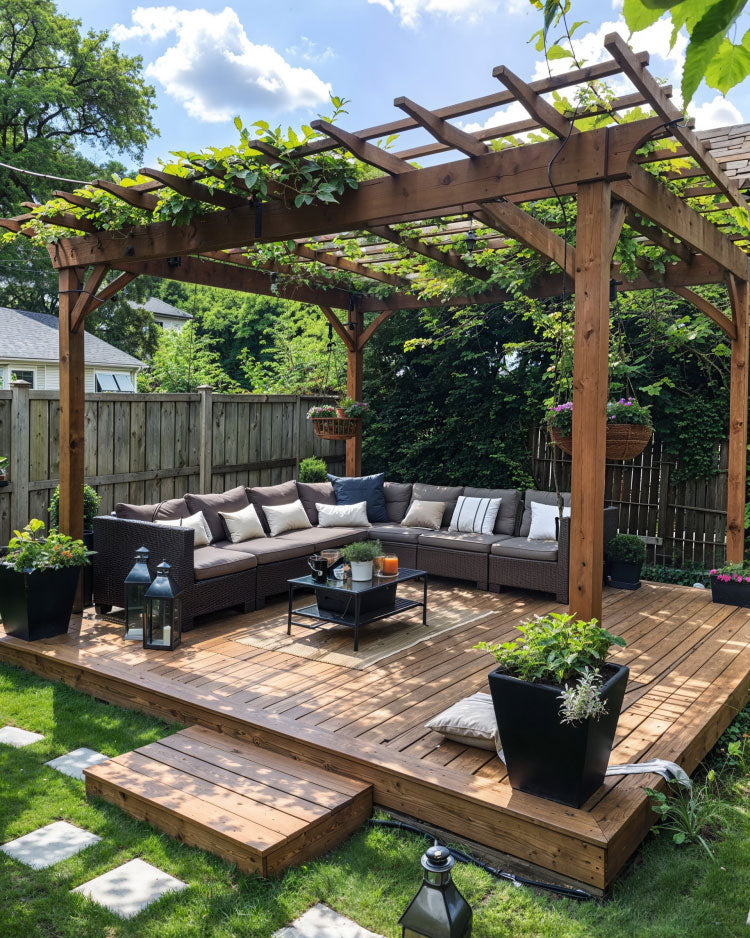 Pergola and Gazebo Deck Ideas 00019 1